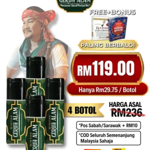 MINYAK GERUH ALAM 4 BOTOL